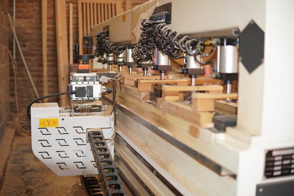 High precision CNC mortise machinery operating in Cirebon factory