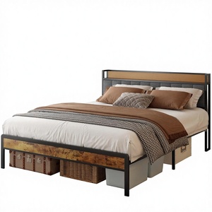 Commercial Heavy-Duty Knock-Down Steel Platform Bed Frame