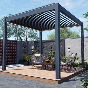 Motorized Bioclimatic Pergolas Gazebos Exterior Table Integration