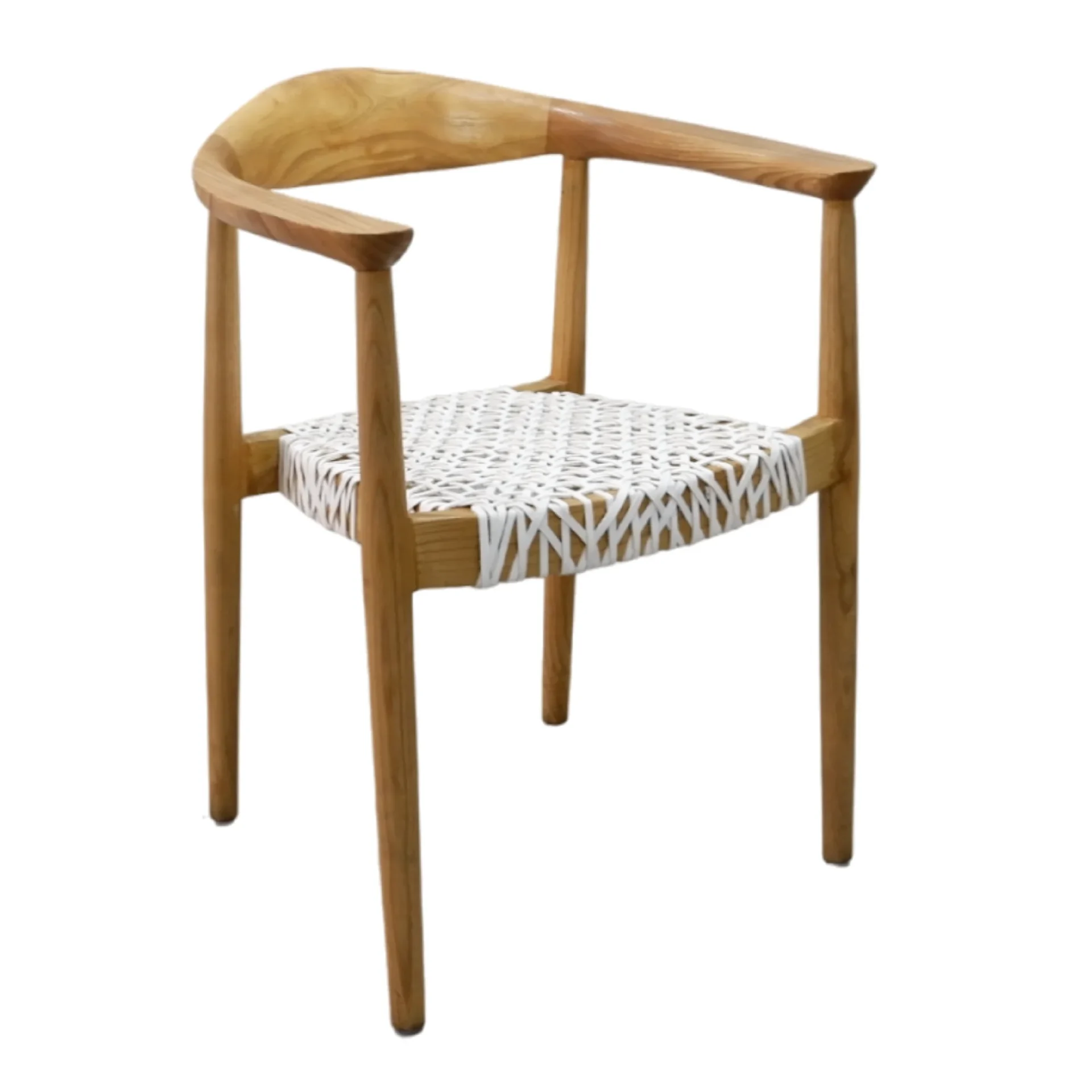 Venta Stacking Indoor Wooden Dining Chair with Leather Seat