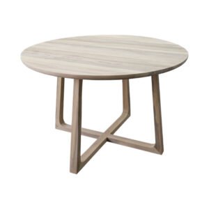 Ancika Solid Wood Round Dining Table manufactured in Indonesia