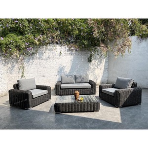 New Arrival Garden Sofa Rattan Wicker Furniture Outdoor Sofa for Villa Resort Hotel