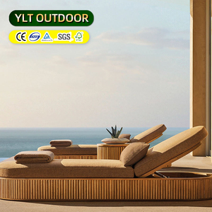 Garden Outdoor Furniture Resort Beach Teak Sun Loungers