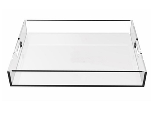 Factory Custom Clear Acrylic Serving Tray With Paper Insert