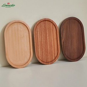 Japanese Style Small Oval Solid Wooden Trays