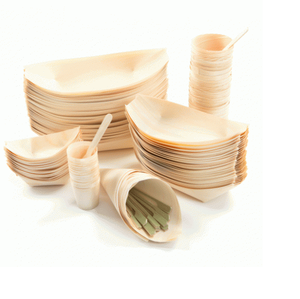 Disposable Wooden Plate Wooden Sushi Boat Food Tray