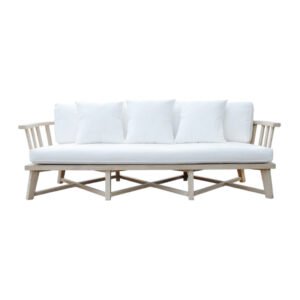 Arthur 3-seater solid wood frame sofa with plush cushions
