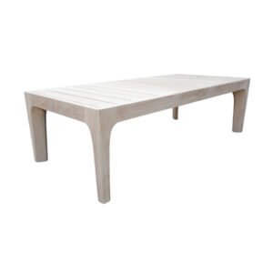 Riviera rectangular outdoor patio teak coffee table